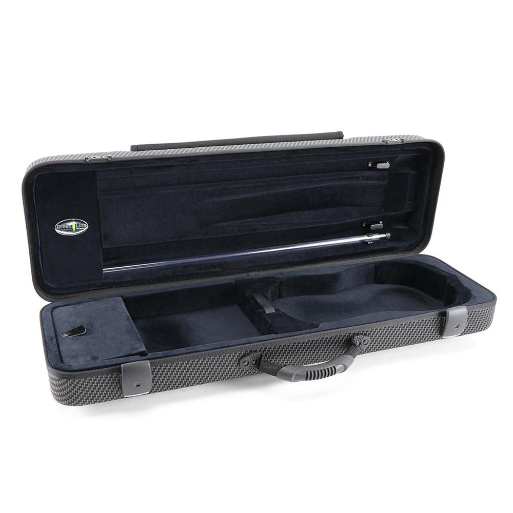 Jakob Winter® Kofferetui, Violin 4/4, 3/4, Carbon Design/schwarz
