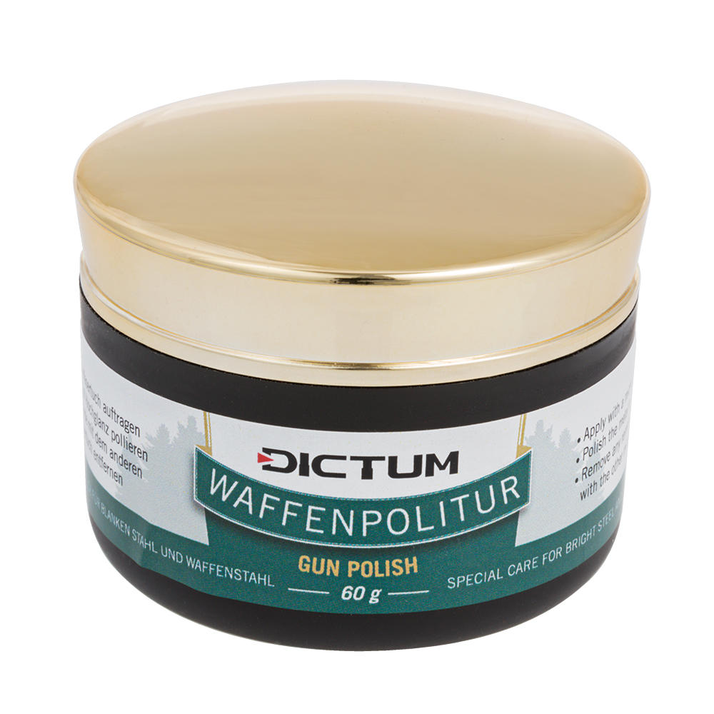 Lucidatura armi DICTUM®, 60 g, set, incl. 2 panni in micrifibra