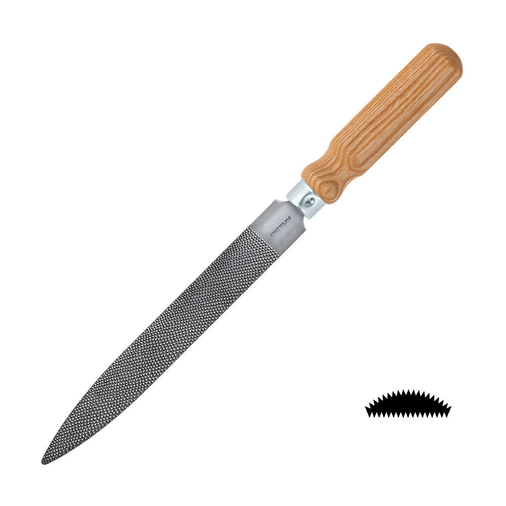 DICTUM® Precision Rasp, Cabinet, with Handle, Cut 4, Cut Length 200 mm