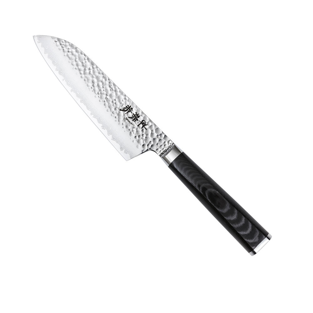 Tanganryu Hocho, micarta di lino, Santoku (coltello multiuso)