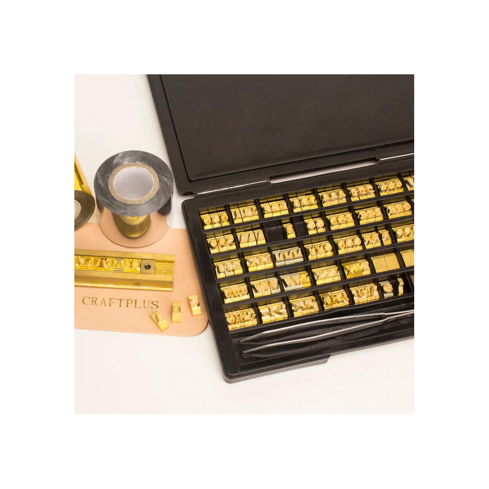 Craftplus® Brass Imprint Set, Character Height 6 mm