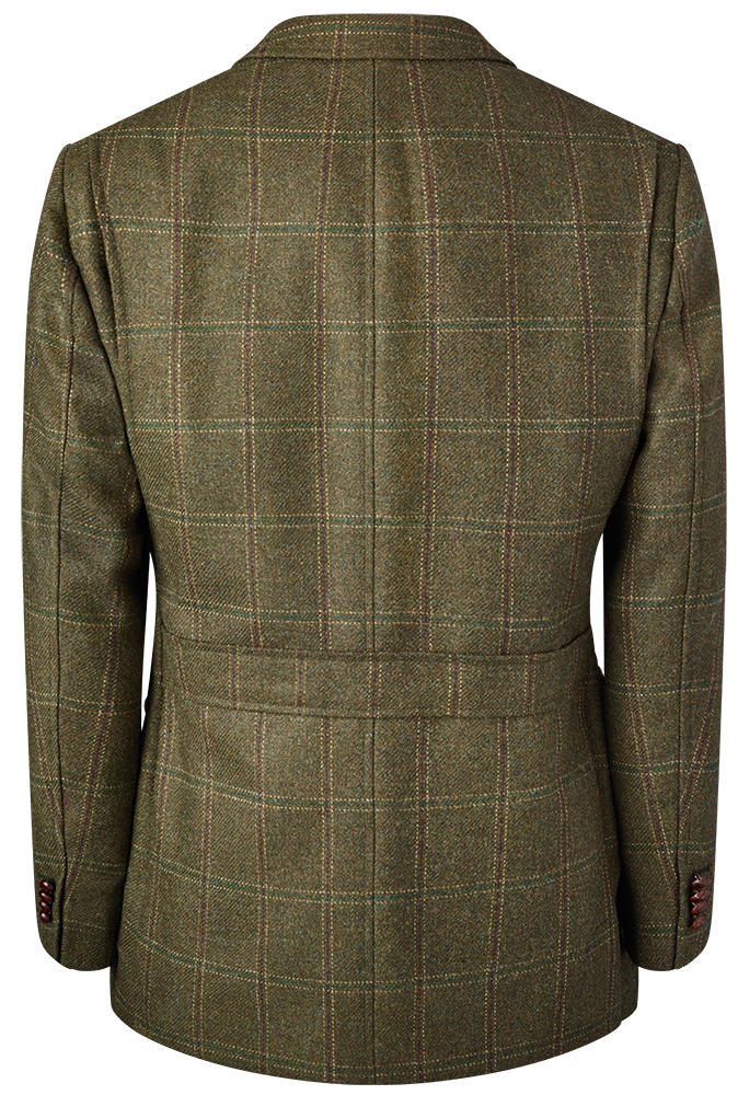 Jacket Giacca In Tweed Uomo Herren Tweed-Jagdjacke, Karo, Grün