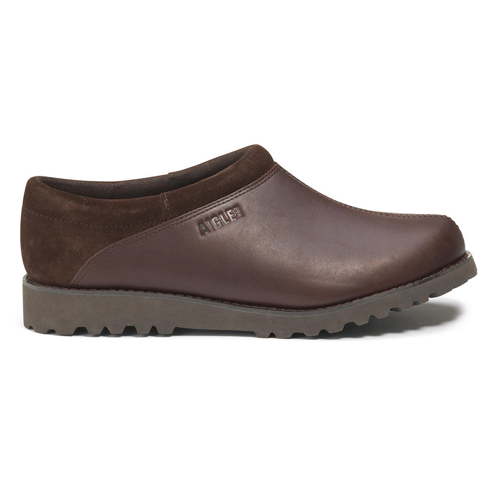 Aigle »Basilo High« Men's Leather Shoes | dark brown | 46 | 826067/46