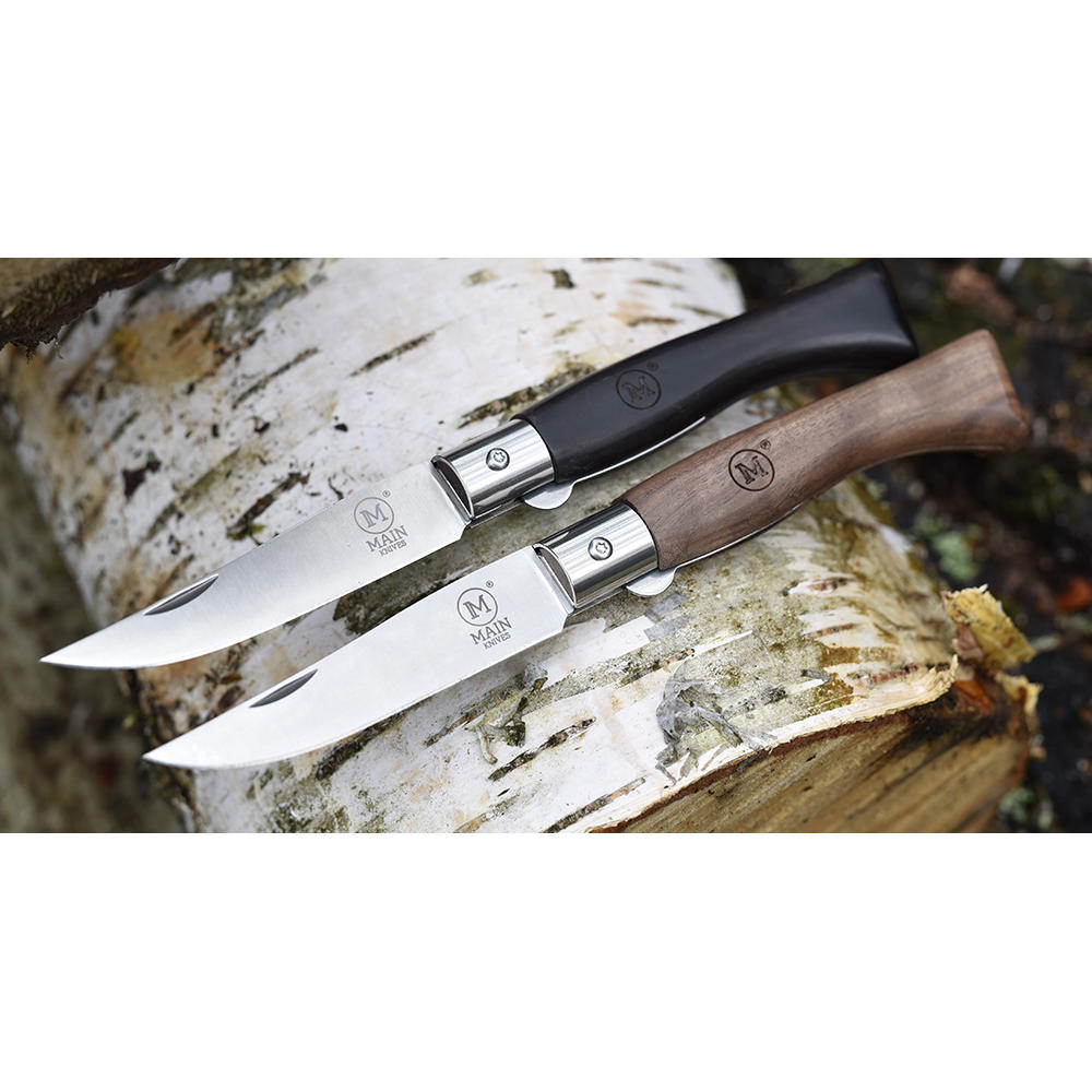 Couteau pliant MAIN » Italian Line «, bois d'ébène