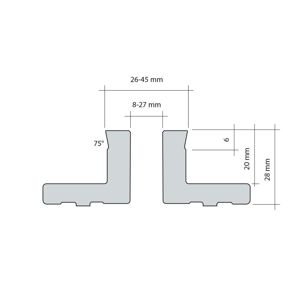 DICTUM® Zapfenbacken, unverzahnt