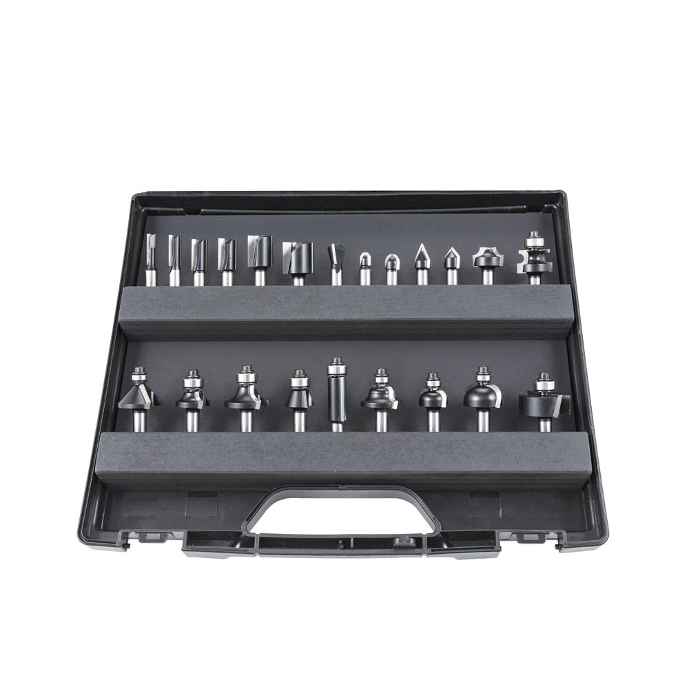 DICTUM® HW-Fräserset, 22-teilig, im Transportkoffer