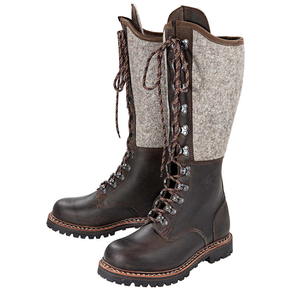 Bertl Felt Boots, Double-stitched