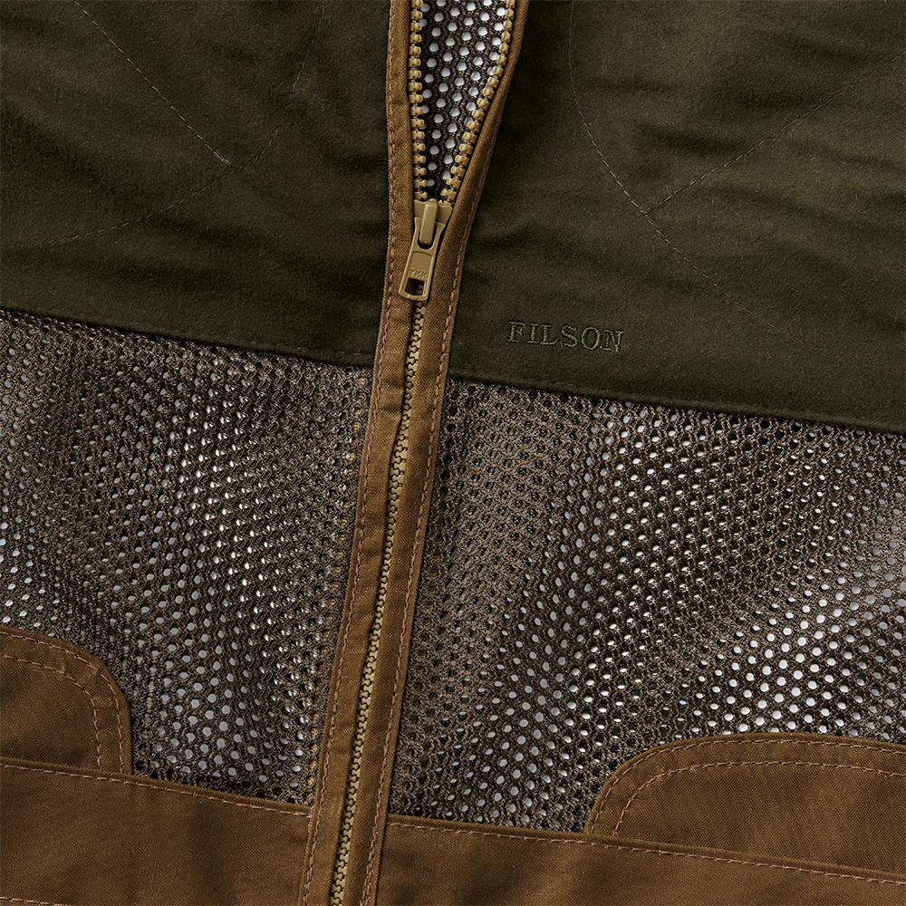 Filson Light Shooting Vest, dark tan