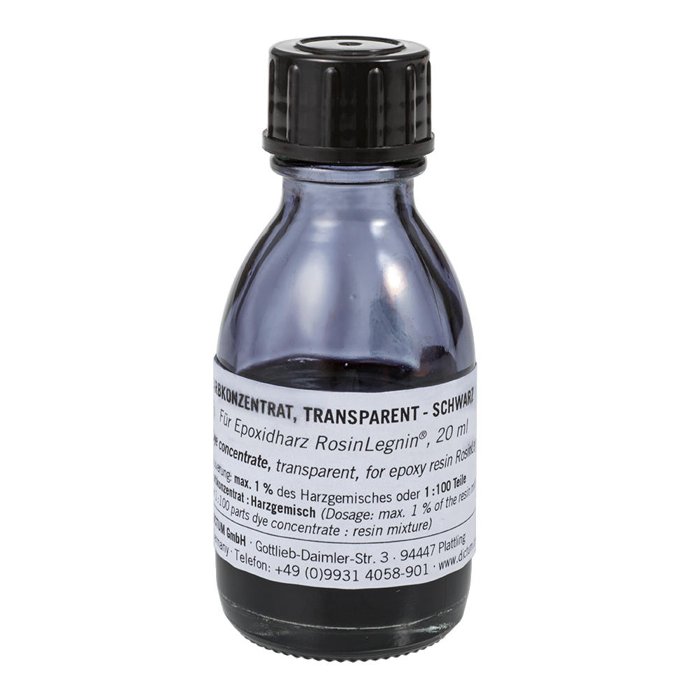Concentré de couleur pour résine époxy RosinLegnin®, transparent, noir