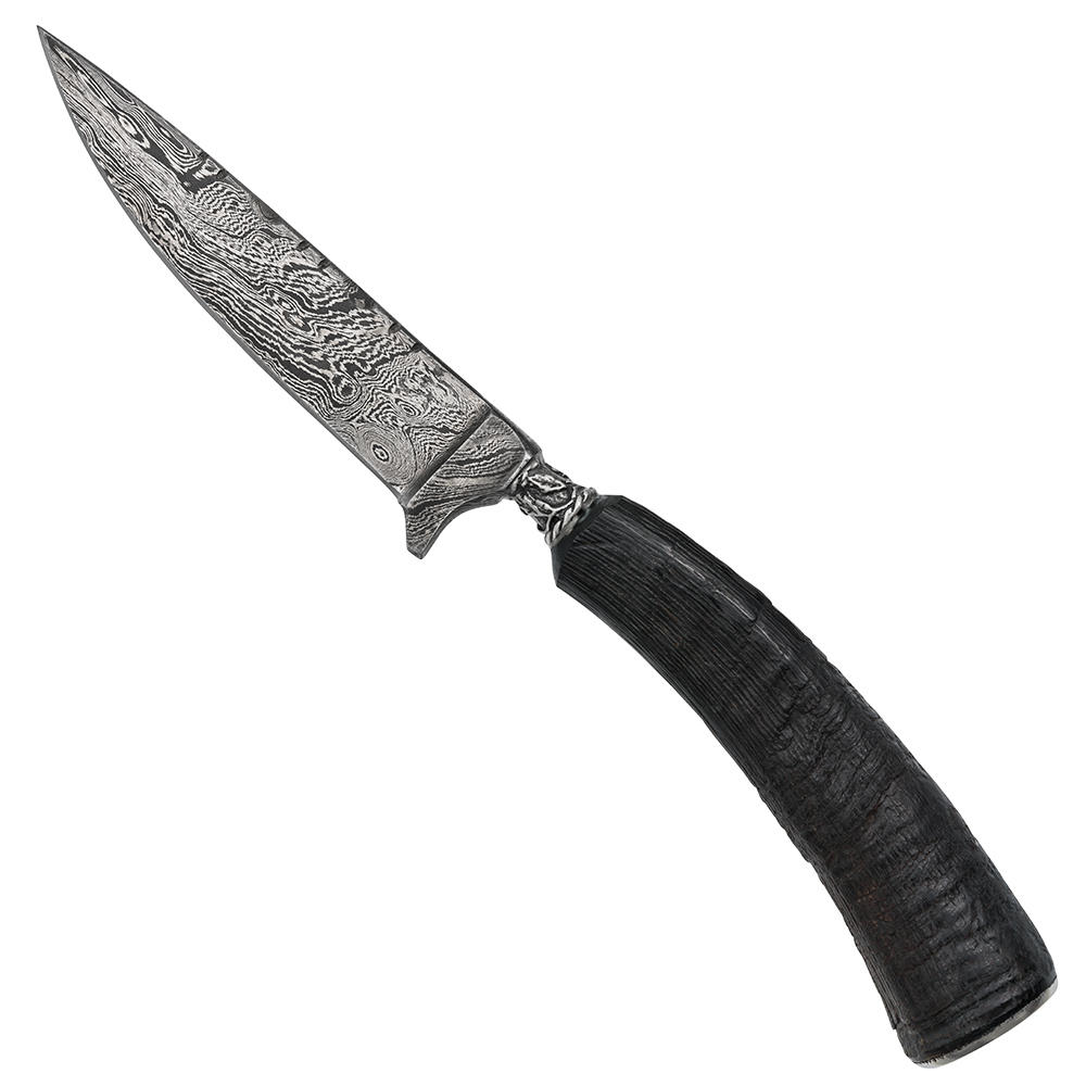 Traditional Knife, Damascus, Chamois Horn