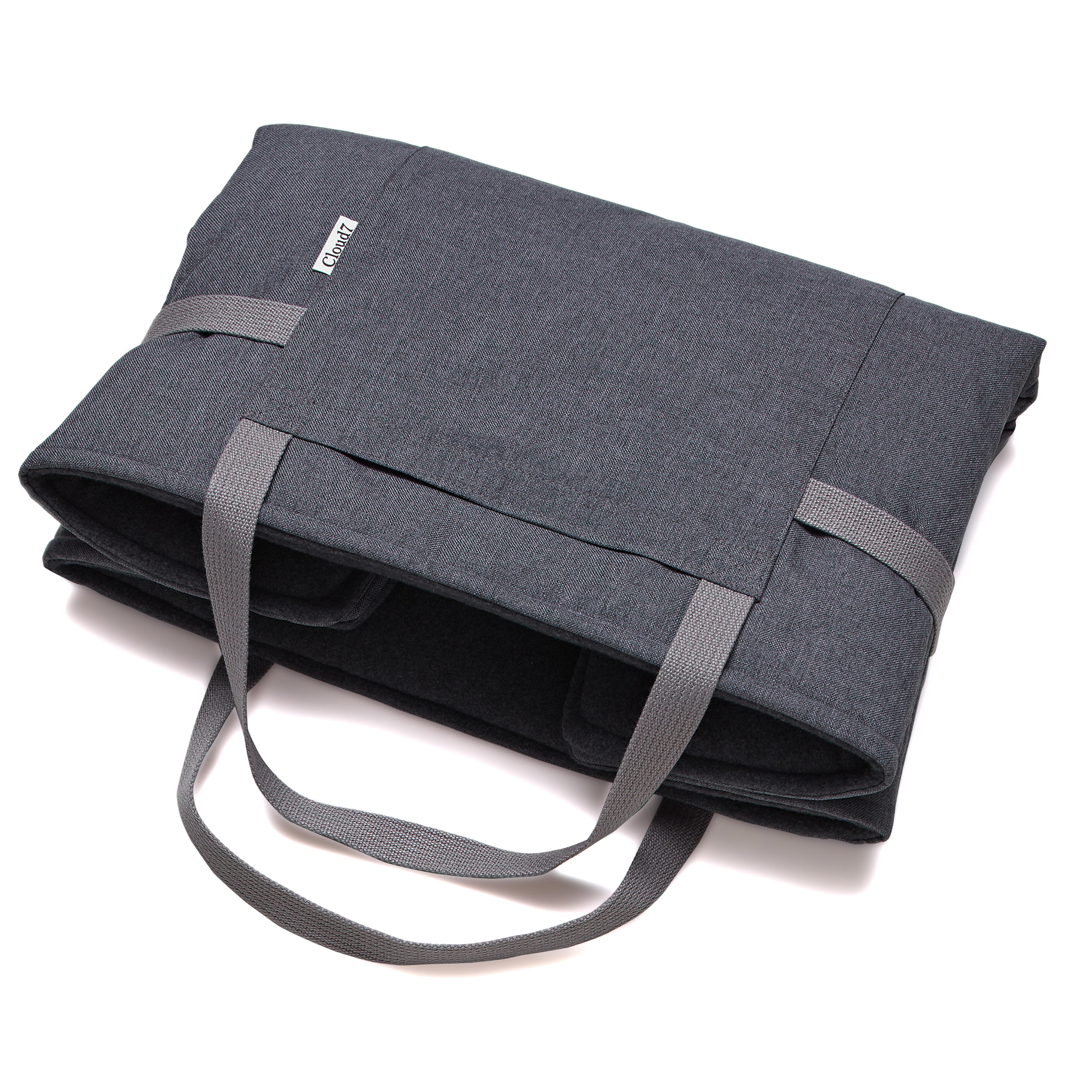Cloud7 Hundereisebett Mid Grey - Dark Grey, Größe M