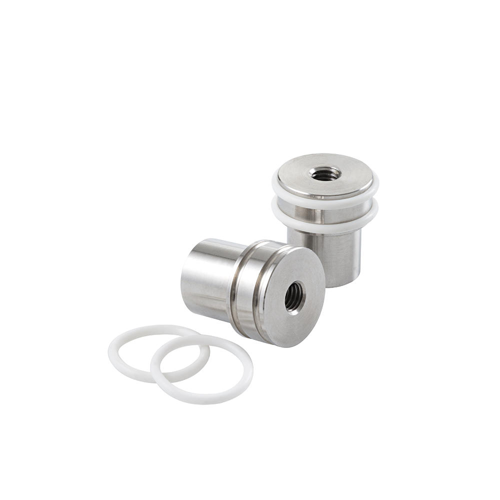 Valets d'établi en acier inox DICTUM® avec protection p. pièce, 1 paire, courts