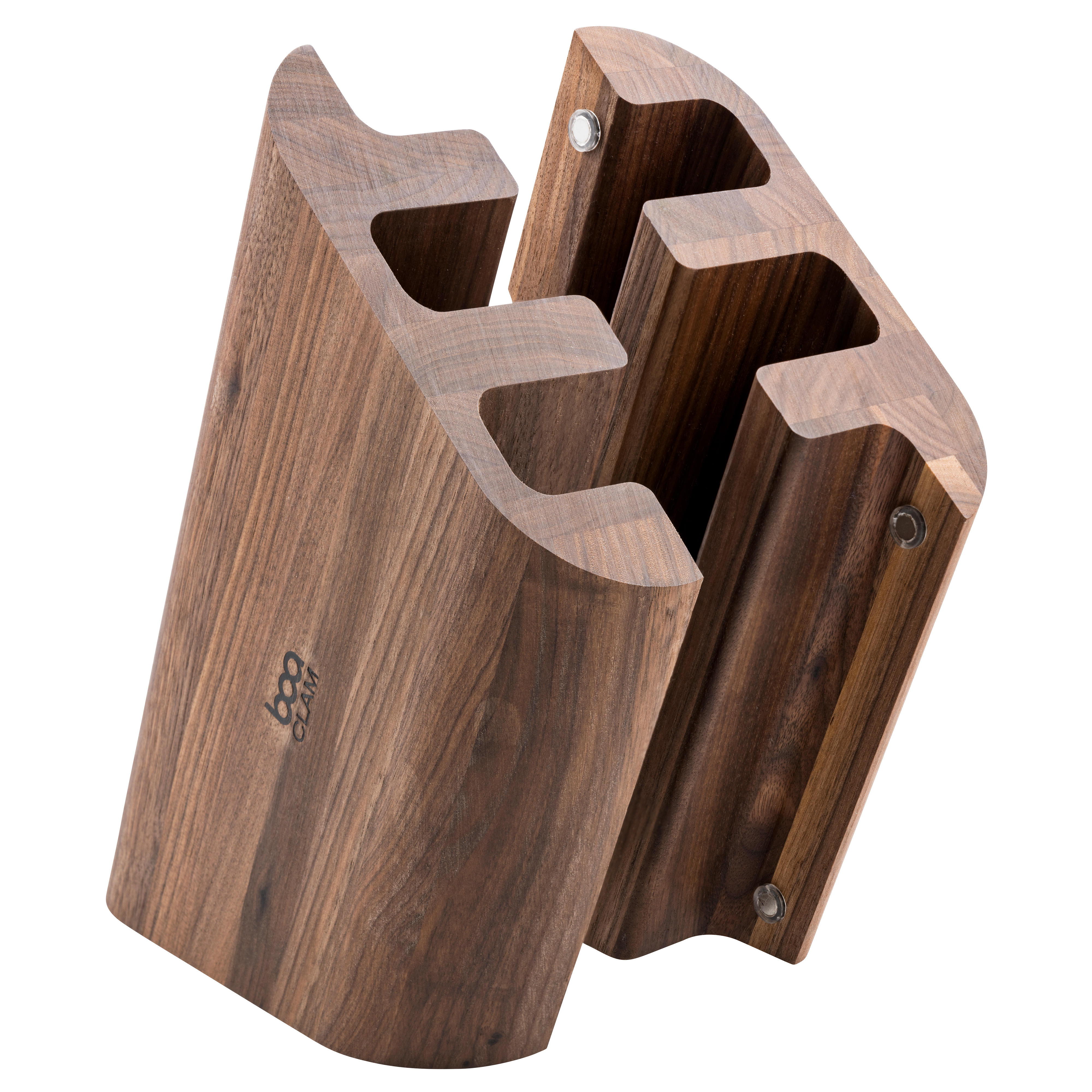 Messerblock »Curve Clam«, Walnuss