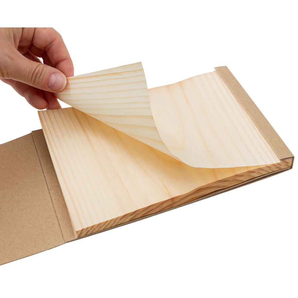 Blocco per appunti con fogli in legno »Kyougi«, 120 x 180 mm, 50