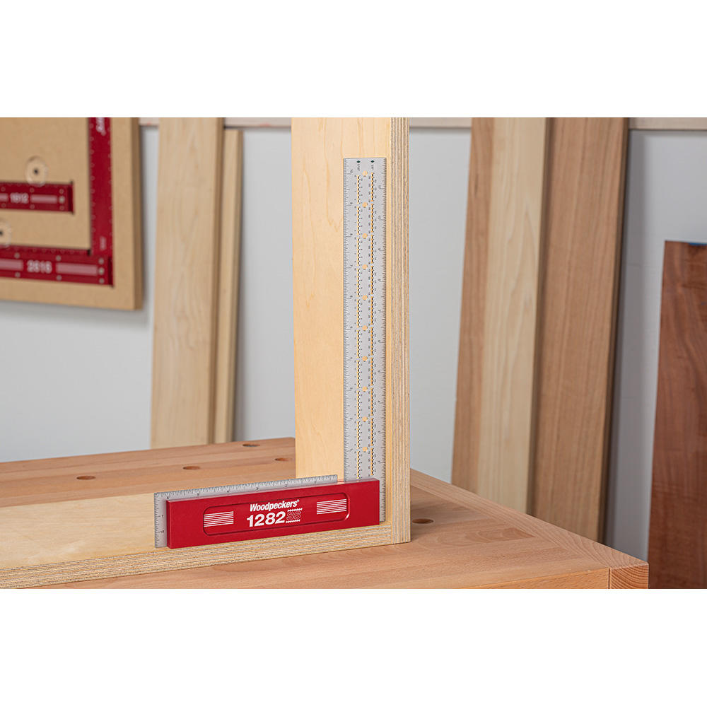 Squadra di precisione 90° in acciaio inossidabile Woodpeckers®, modello 1282