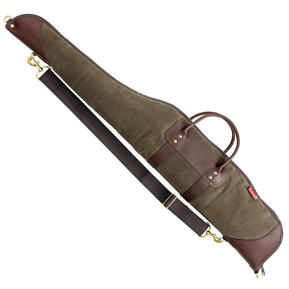 Fourreau pour fusil Frost River, toile cirée (avec objectif), olive, t. 120 cm