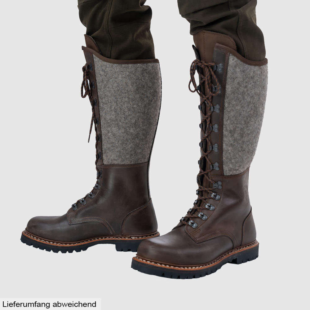 Bertl Felt Boots, Double-stitched