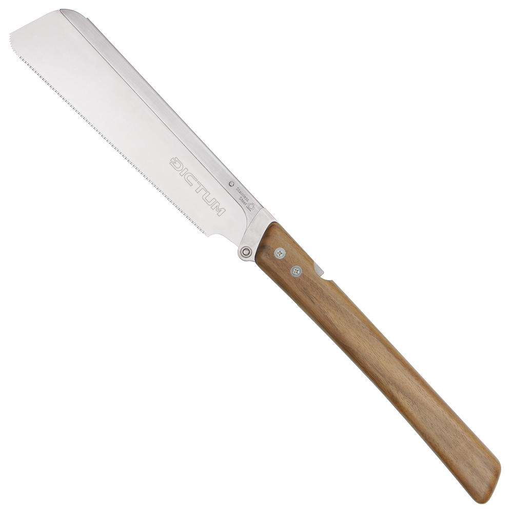 DICTUM® Robusuta® Folding Saw, Dozuki Super Hard, Walnut Handle