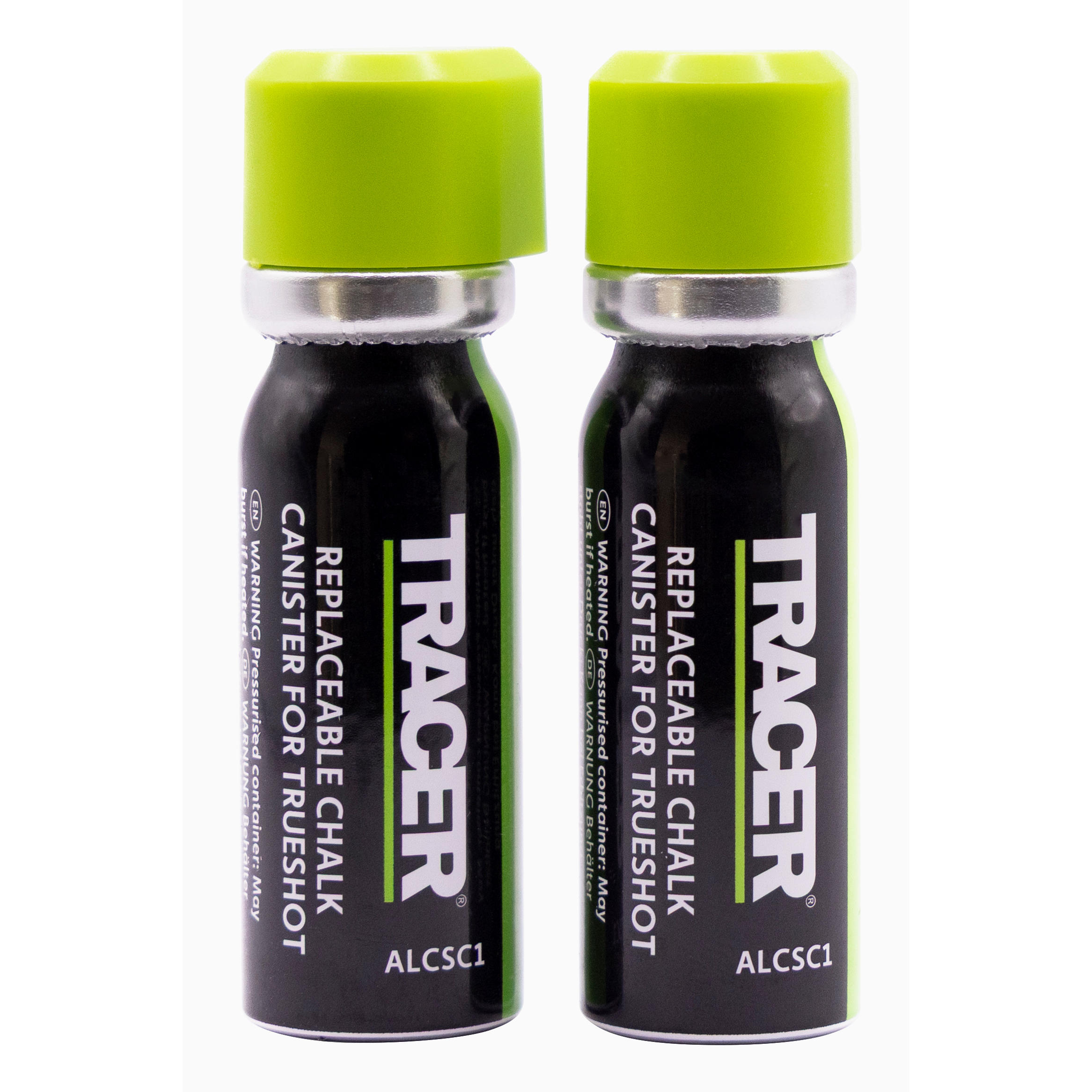 Set di cartucce di ric. per marcatore a gesso TRACER® »TrueShot«, verde, 2 pz.