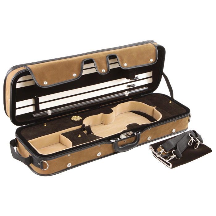 Pro-Case Oblong Case, Violin 4/4 – 3/4, Brown/Brown-Beige