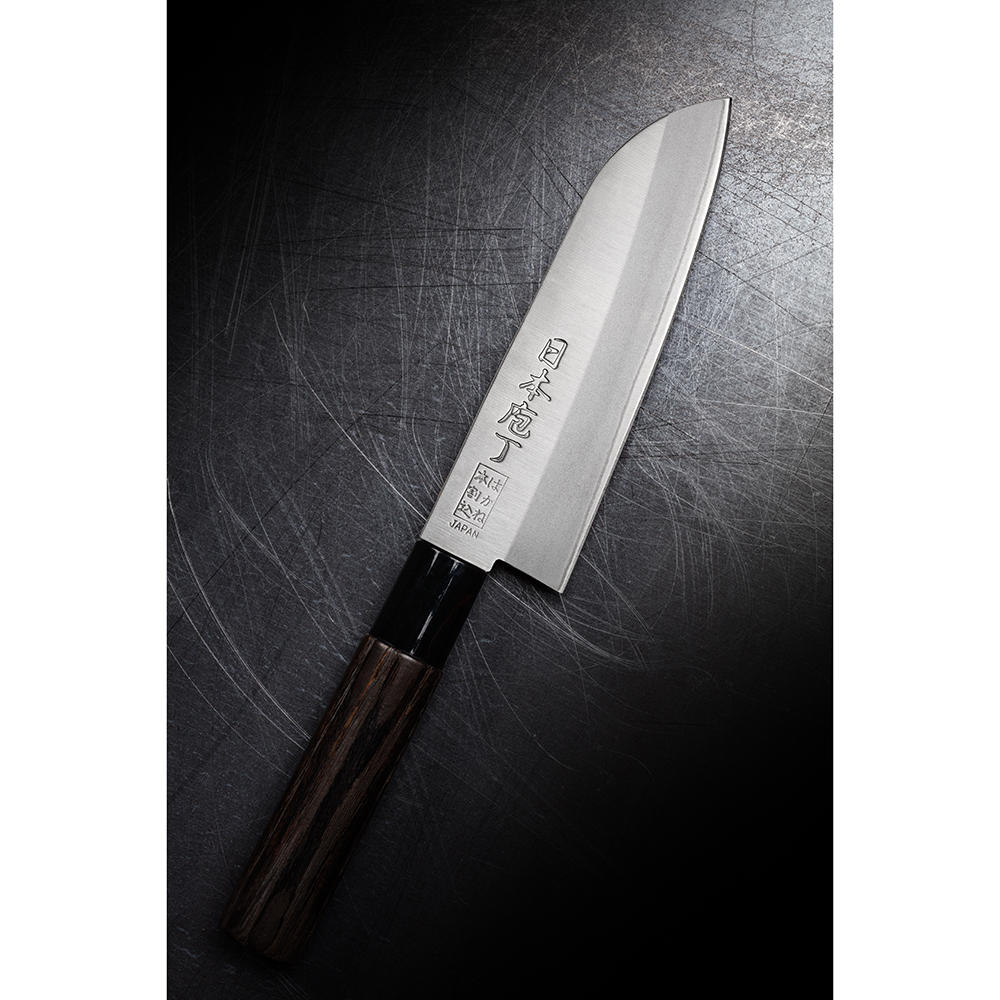 Saku Hocho, con fodero in legno, Santoku ( coltello multiuso)