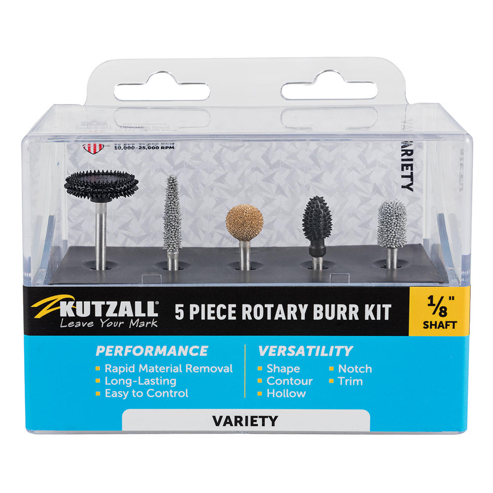 Kutzall Raspelfräser-Set, Variety, Schaft Ø 3,2 mm