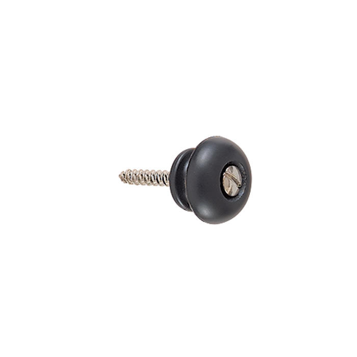 Bouton avec vis métal, plastique, noir
