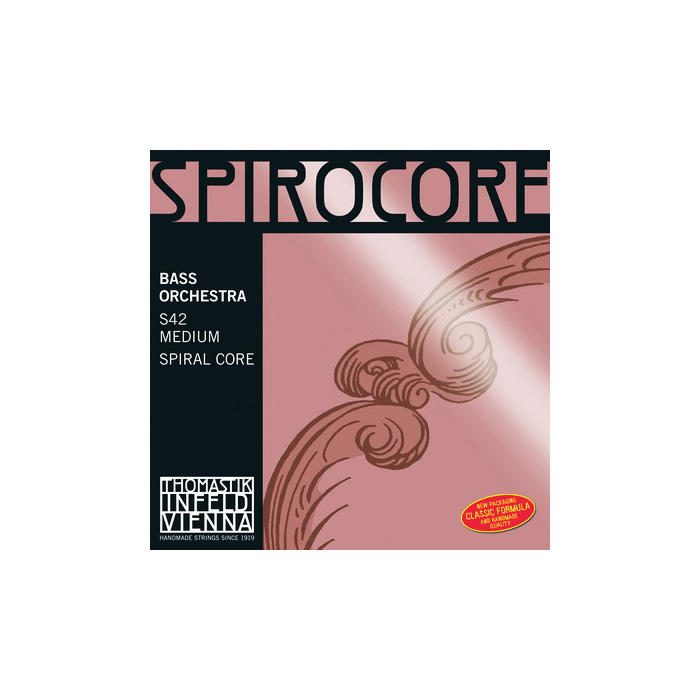 Thomastik Spirocore Orchestra Saiten, Bass 4/4, Satz, weich