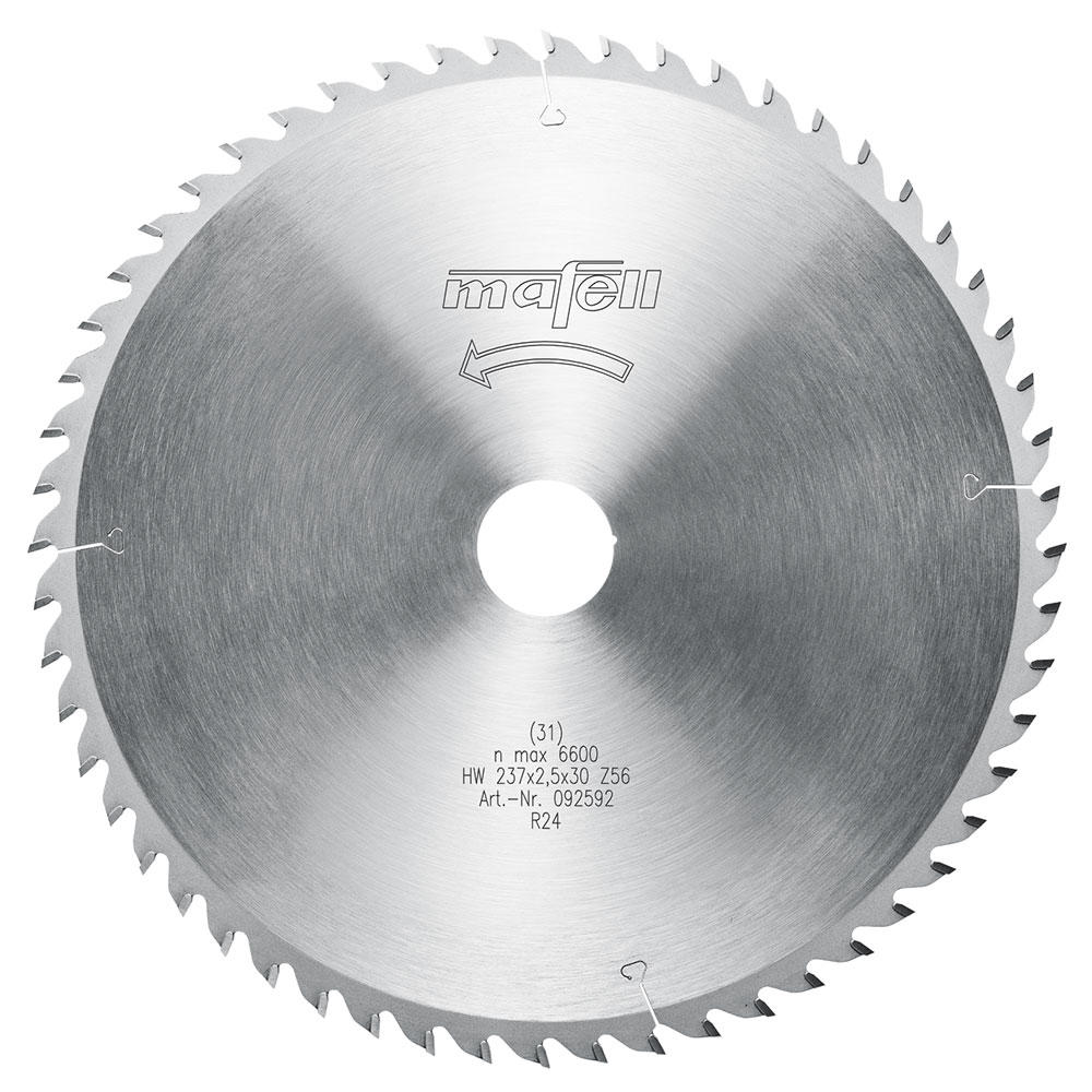 MAFELL Sägeblatt-HM, 237 x 1,8/2,5 x 30 mm, Z 56, WZ
