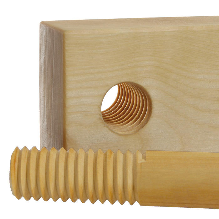 Outils pour filetage sur bois, jeu, 2 pièces, 38 mm, 1 1/2 pouce