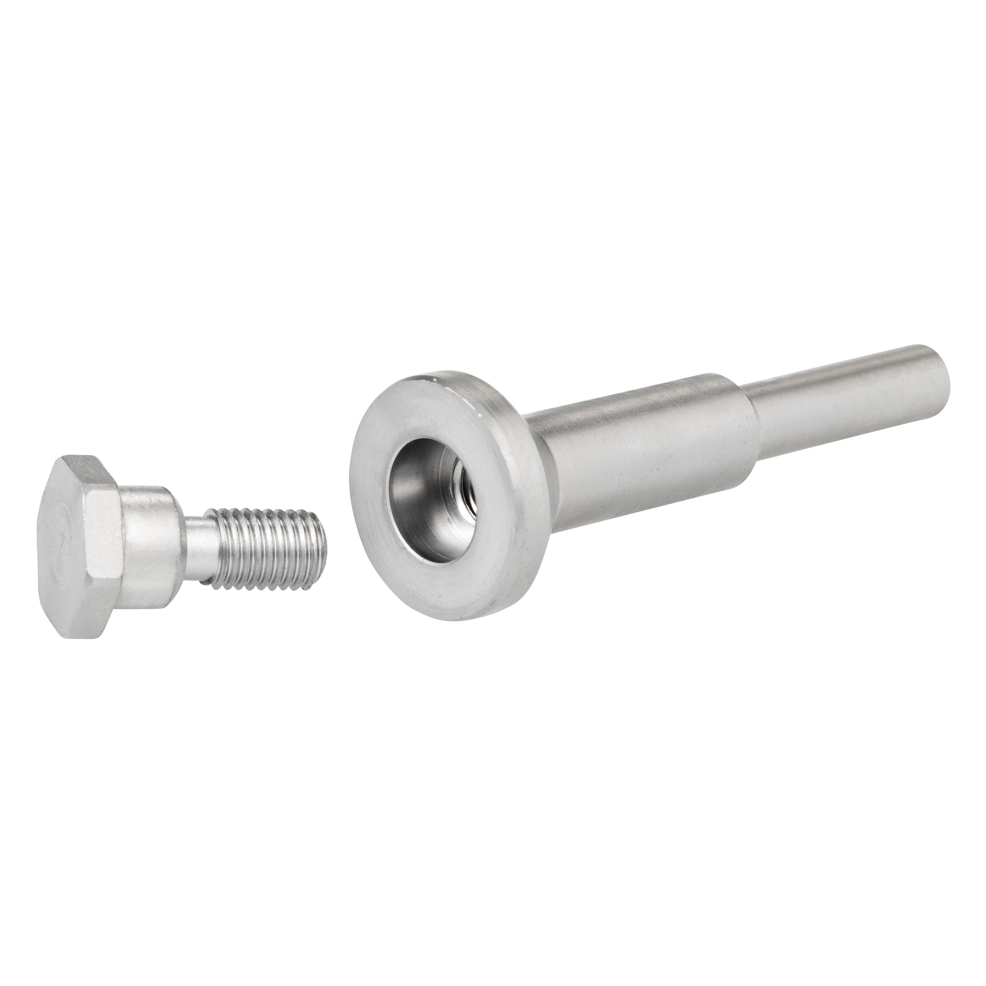 Mandrin pour disque-râpe en forme de tasse Kutzall, Ø tige 6,3 mm