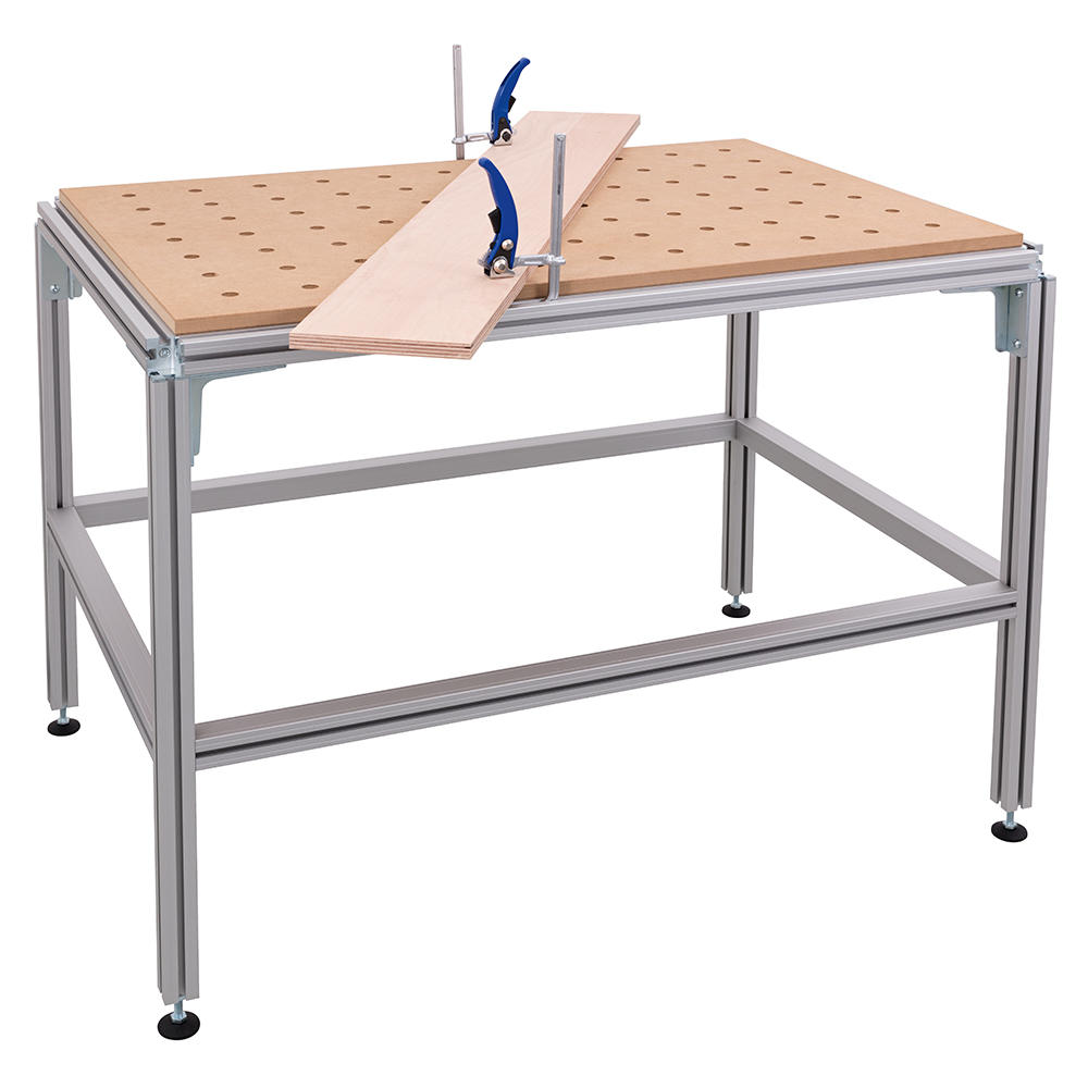 Table multifonctions DICTUM® PRO, plateau fermé, hêtre multicouches