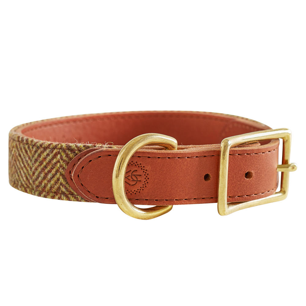 Helen Wells Hundehalsband »Tweed Classic«, beech, S 