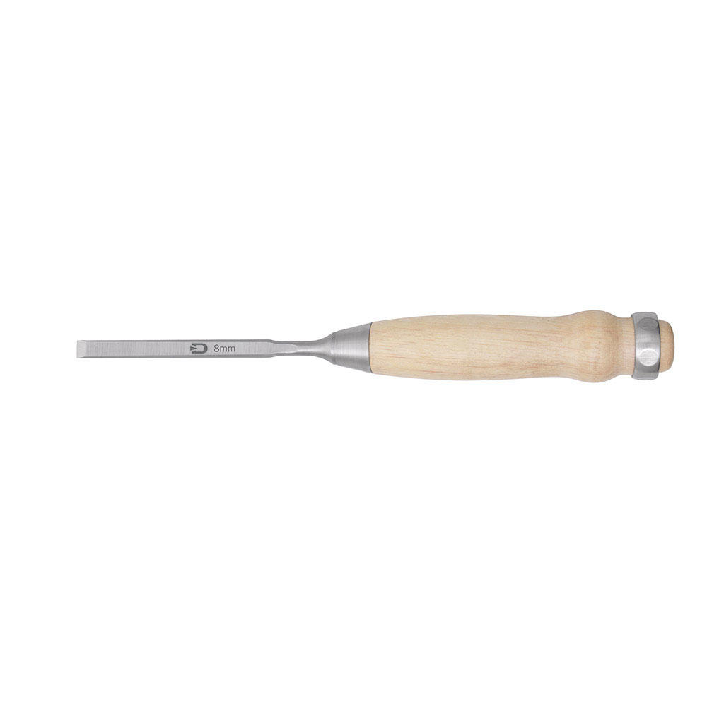 Ciseau à bois DICTUM®, forme allongée, largeur de lame 8 mm