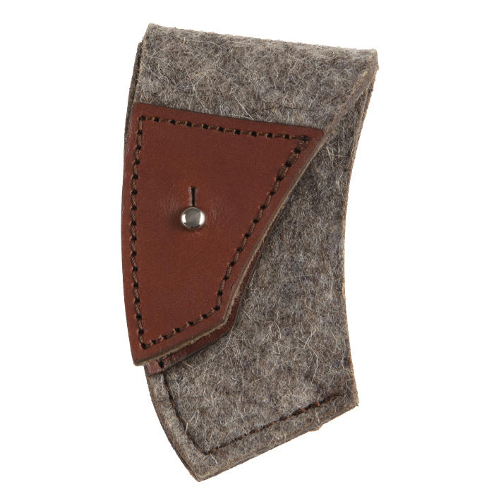 DICTUM® Outdoor-Axt mit Hammerkopf, mit Filzscheide