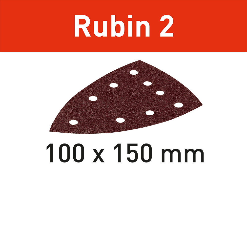 Foglio abrasivo Festool Rubin 2 STF DELTA/9 P180 RU2/50 