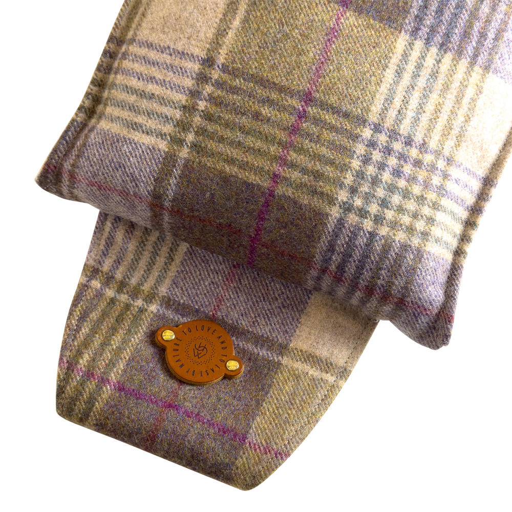 Helen Wells Hundebett-Kissen »Tweed Blackberry«, Gr. M 