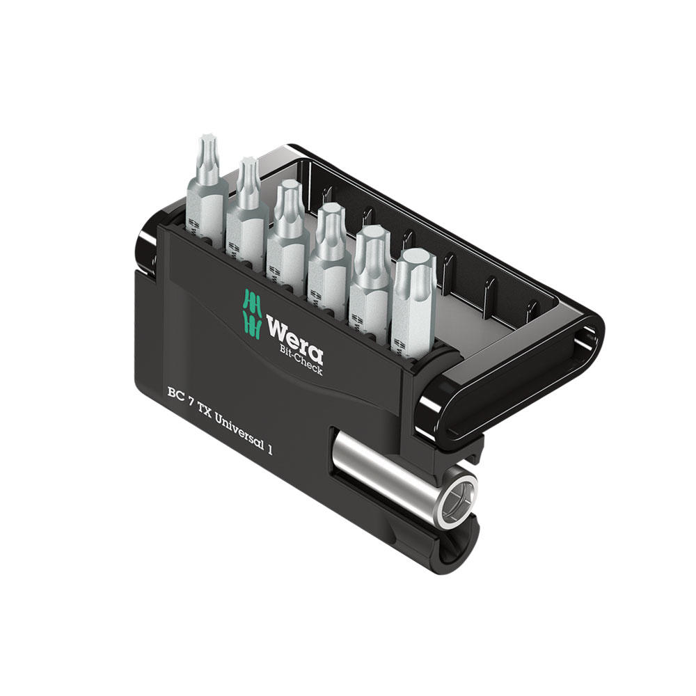 Wera® Standard-Bit-Satz im Bit-Check, Torx, 7-teilig