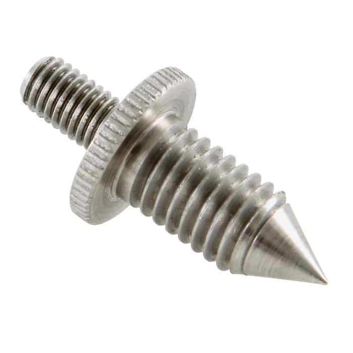 Pointe interchangeable inox à filetage M5, basse, filetage externe M8