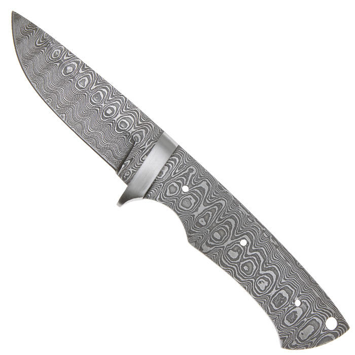 Platine brute de couteau plat, mitre, Damas d'échelle