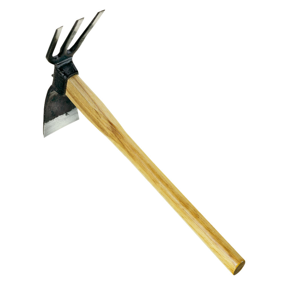 Einhand-Zinkenhacke mit Schaufel