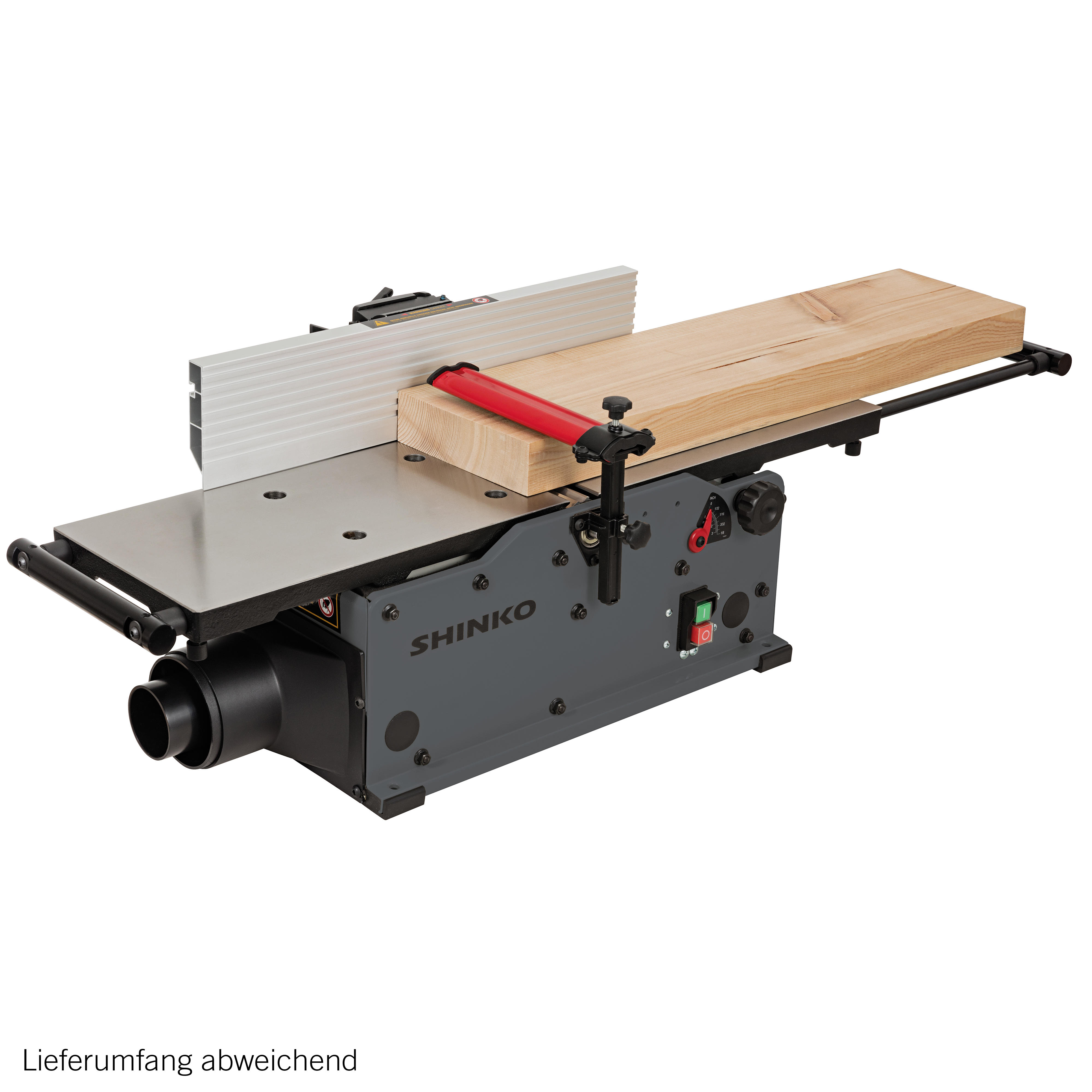 Shinko® Abrichthobelmaschine AH200s, Tische aus Gusseisen