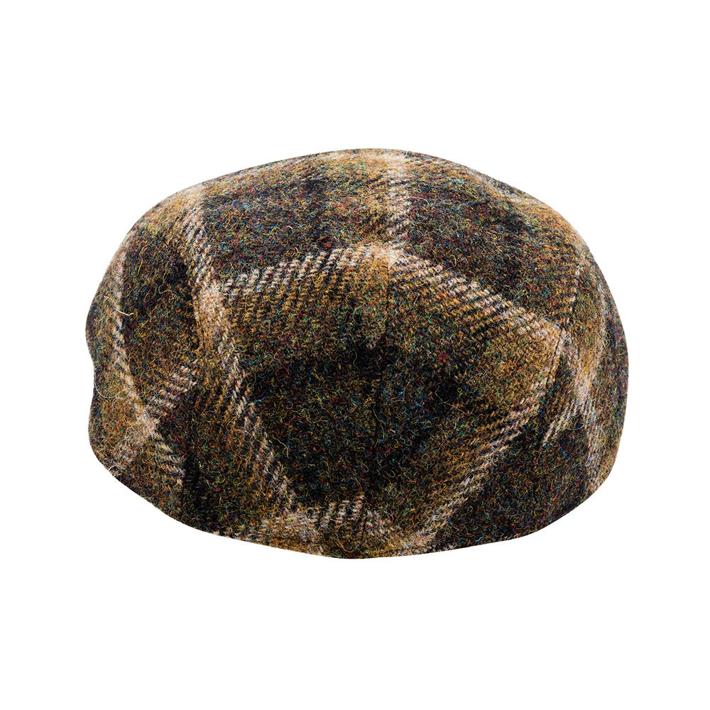 Cap, Harris Tweed, Green/Grey