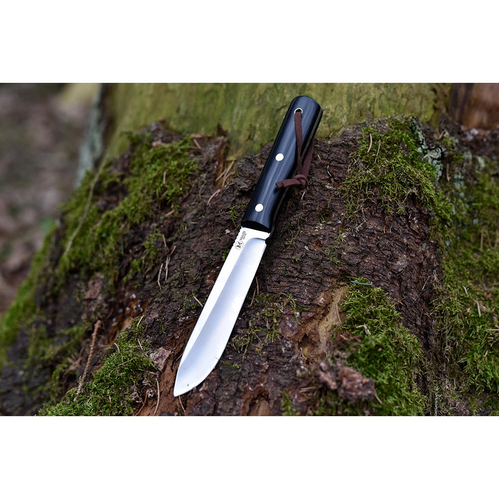 MAIN Outdoormesser »Classic«, Pakkaholz schwarz