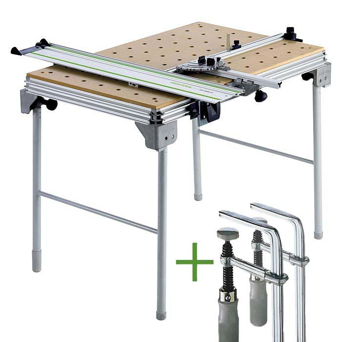 Festool Piano multifunzione MFT/3 + 2 Morsetti FSZ 120