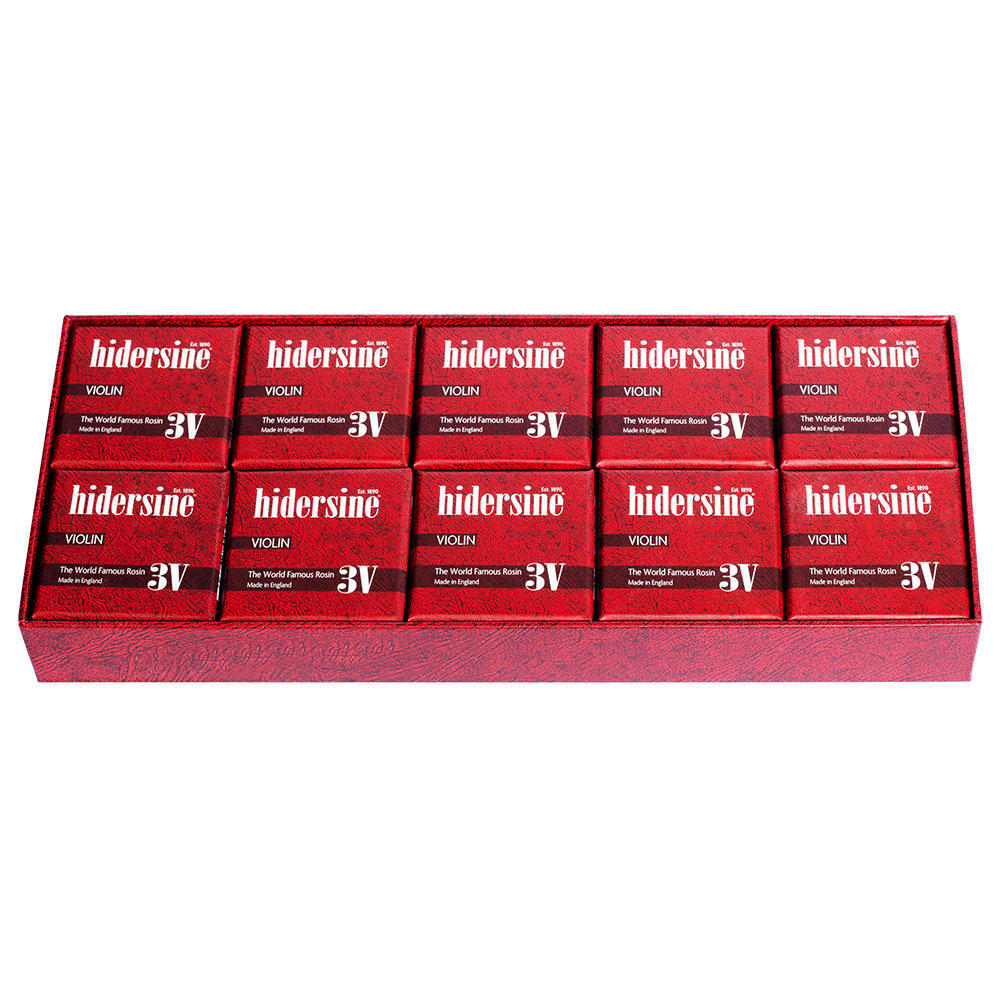 Hidersine® Standard Rosin 3V, Violin, Viola, 10 pieces