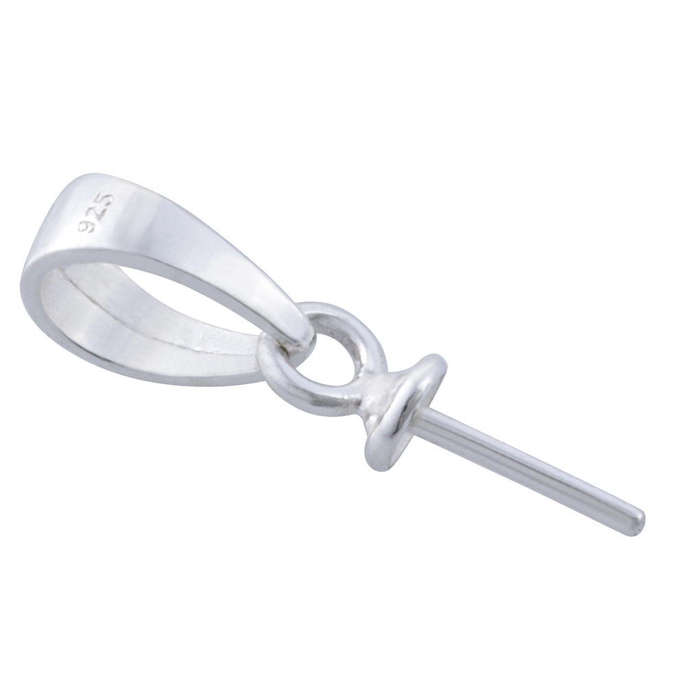 Jewellery Bail with Peg, Sterling Silver, 10 Pieces