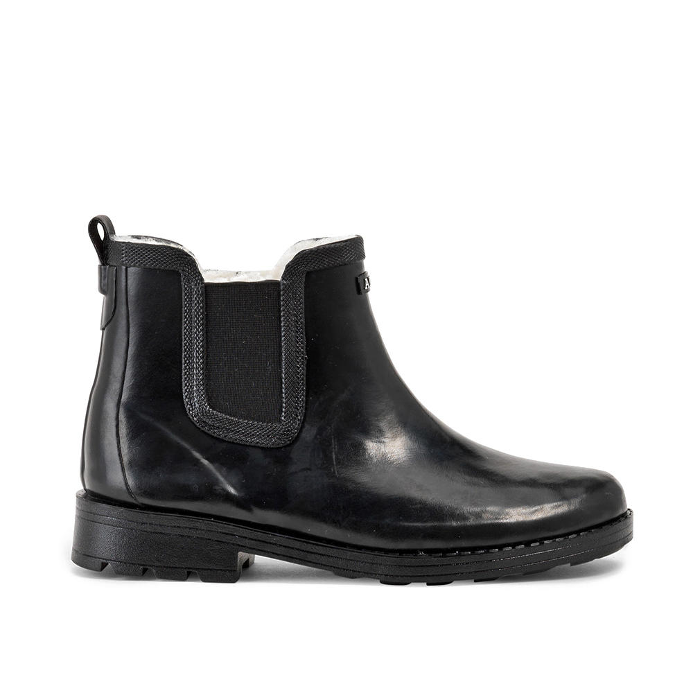 Bottines en caoutchouc pour femme Aigle » Carville Fur « noir
