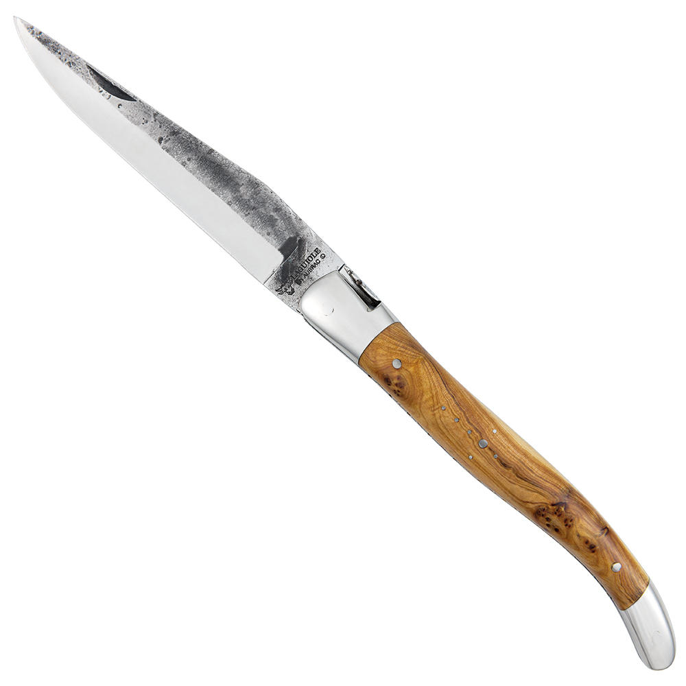 Laguiole Klappmesser mit Schmiedehaut, Wacholder