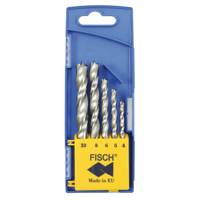 Jeu de forets à bois hélicoïdal Professional Fisch®, 5 pièces